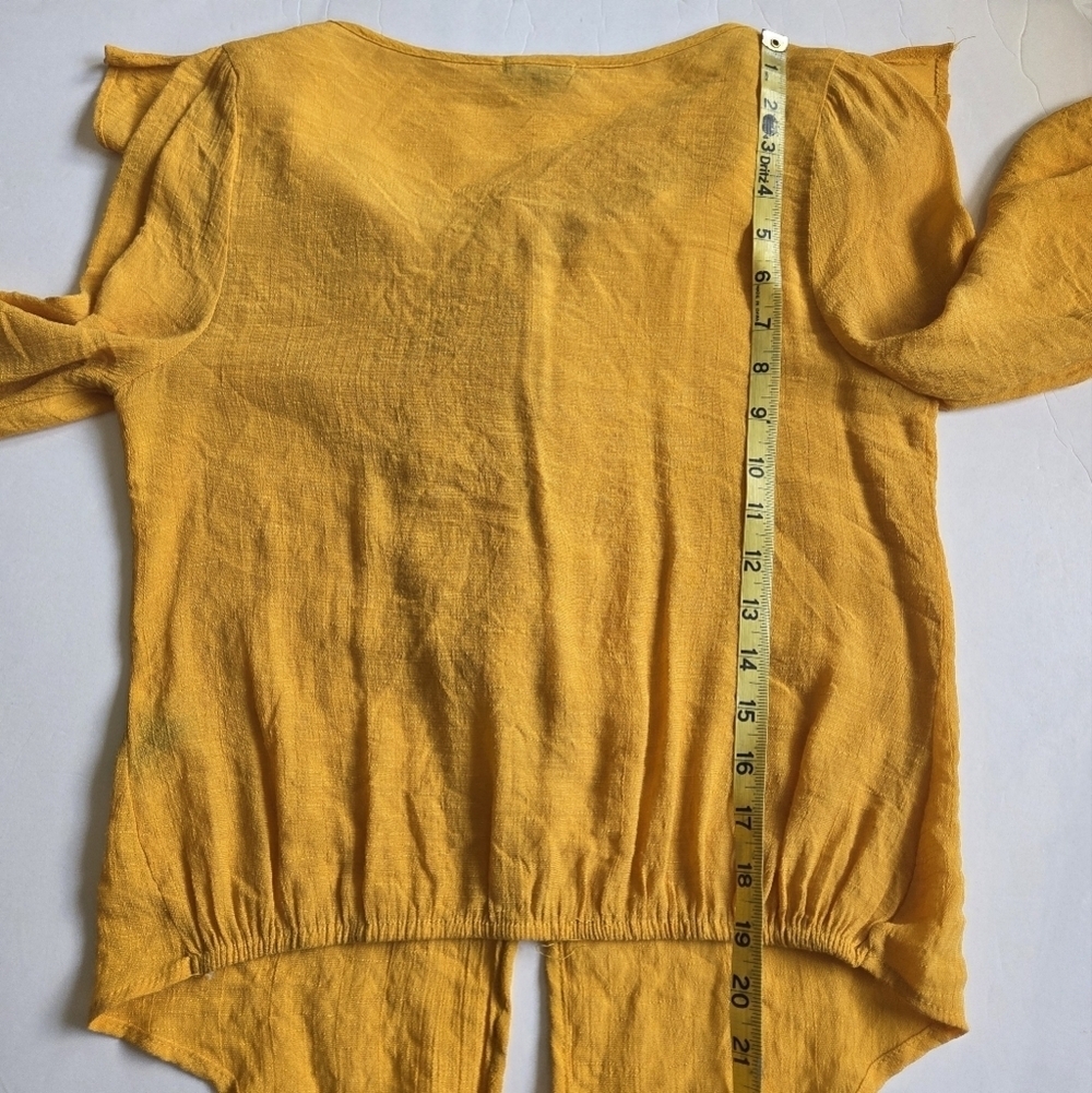 Mine Golden Ruffle Blouse - Picture 7 of 8